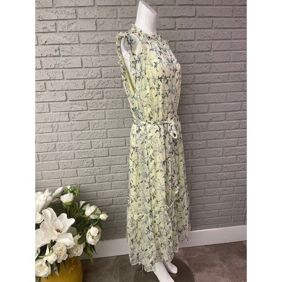 CeCe Multicolored Lemonade Floral Belted Midi Dress Size 22 NWT - Picture 3 of 10